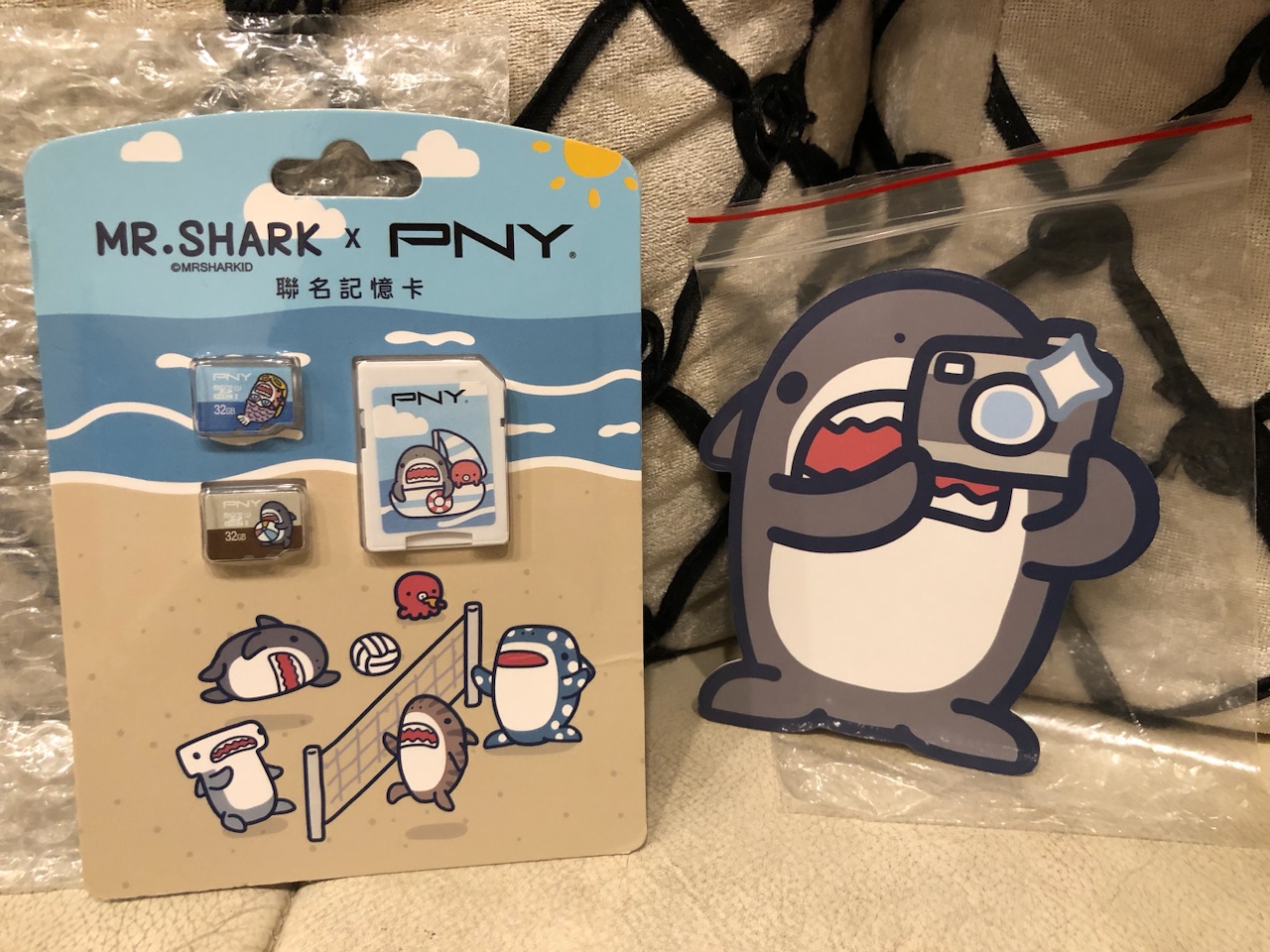 Mr. SHARK x PNY 聯名記憶卡/鯊魚先生/正版授權